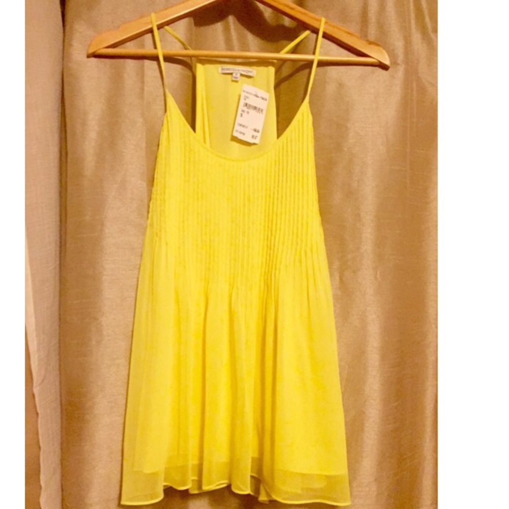 Rebecca Minkoff Yellow tank, size Small, Brand new - Picture 2 of 5
